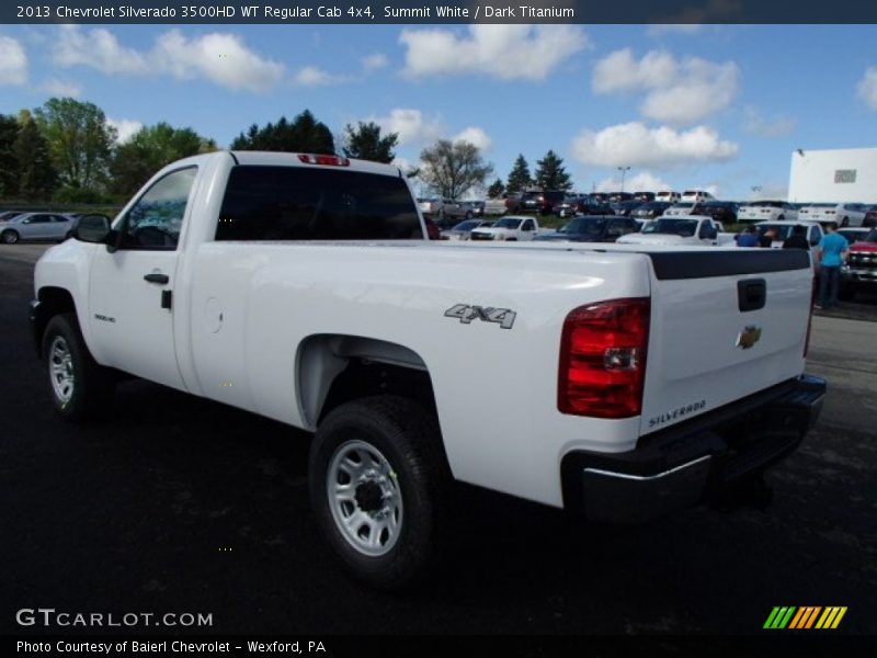 Summit White / Dark Titanium 2013 Chevrolet Silverado 3500HD WT Regular Cab 4x4