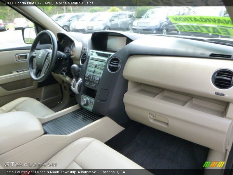 Mocha Metallic / Beige 2011 Honda Pilot EX-L 4WD