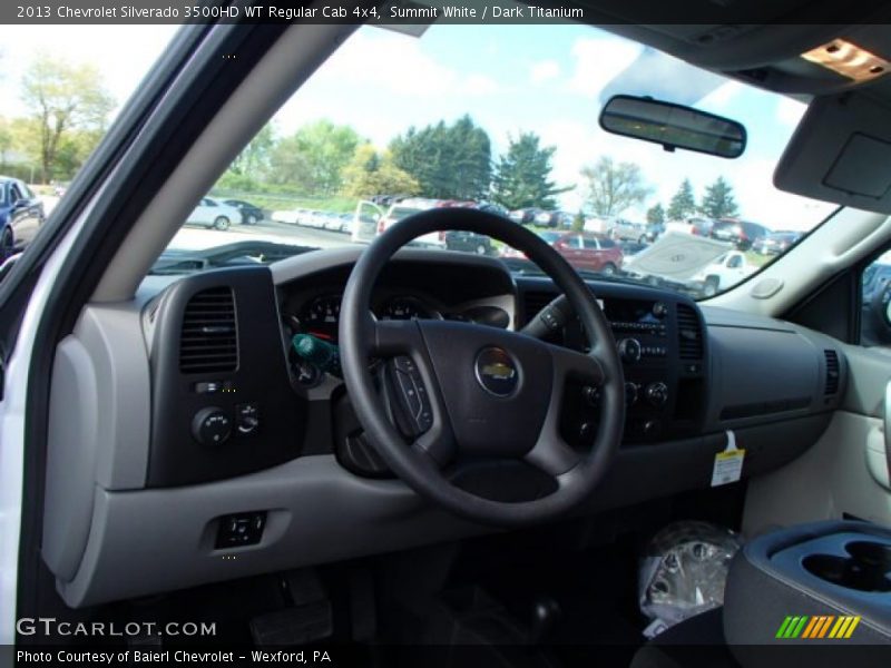 Summit White / Dark Titanium 2013 Chevrolet Silverado 3500HD WT Regular Cab 4x4