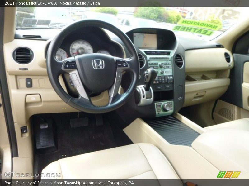 Mocha Metallic / Beige 2011 Honda Pilot EX-L 4WD