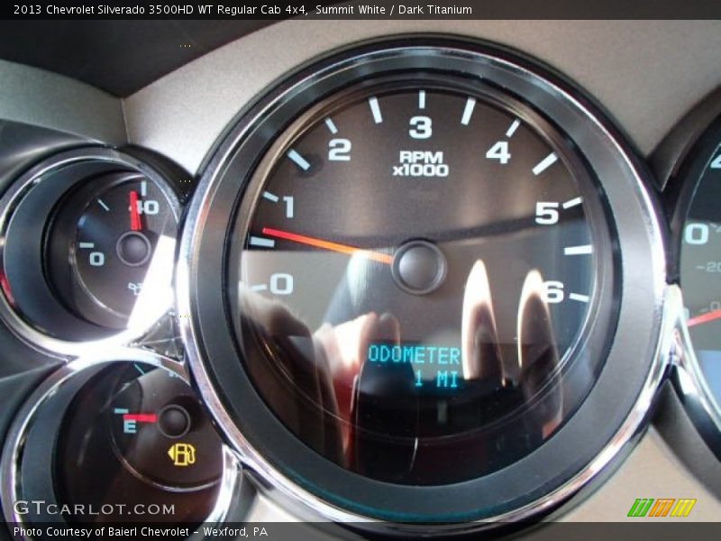 Summit White / Dark Titanium 2013 Chevrolet Silverado 3500HD WT Regular Cab 4x4