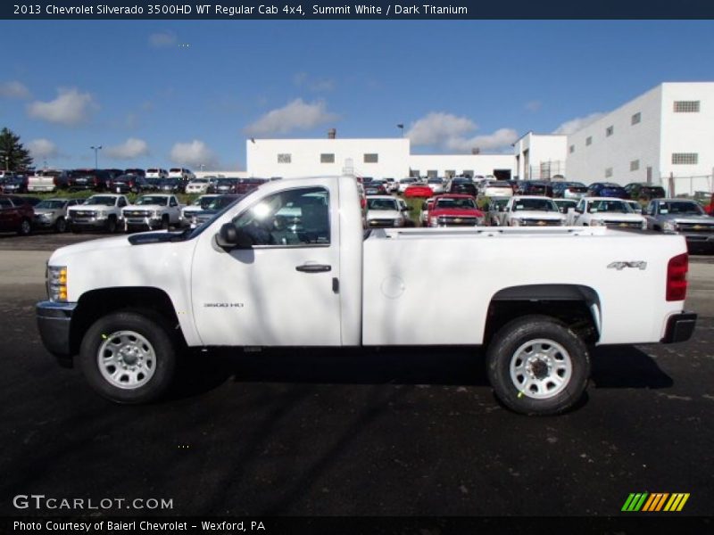 Summit White / Dark Titanium 2013 Chevrolet Silverado 3500HD WT Regular Cab 4x4