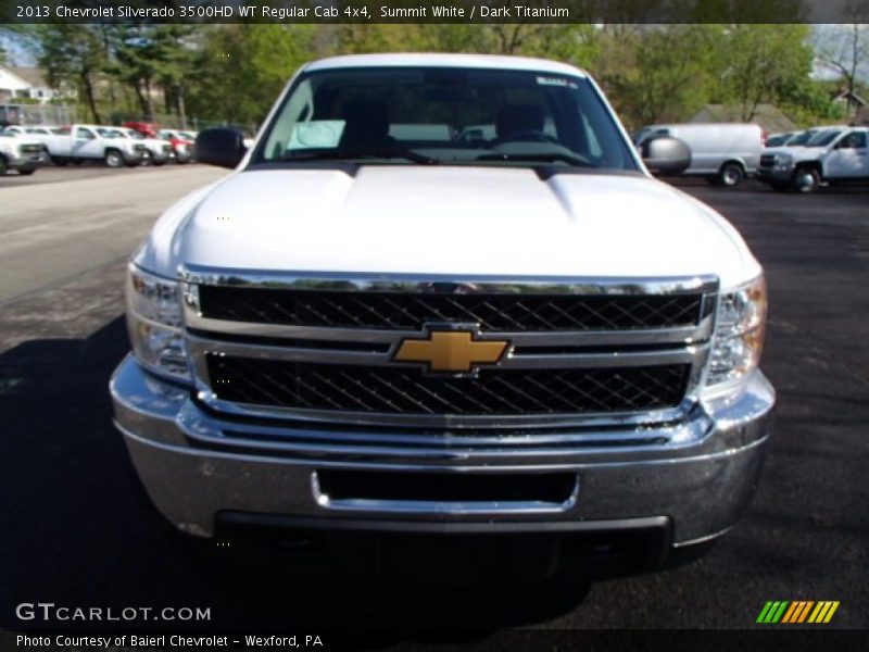 Summit White / Dark Titanium 2013 Chevrolet Silverado 3500HD WT Regular Cab 4x4