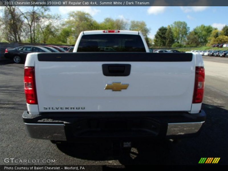 Summit White / Dark Titanium 2013 Chevrolet Silverado 3500HD WT Regular Cab 4x4
