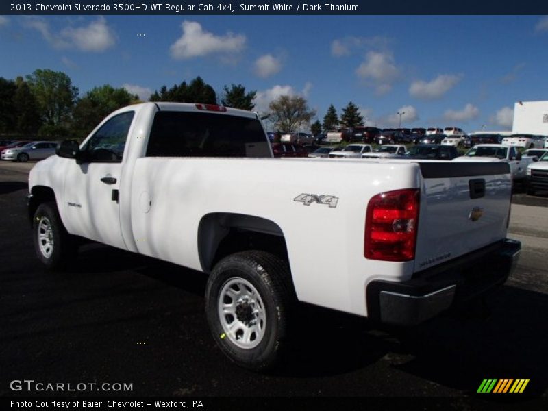 Summit White / Dark Titanium 2013 Chevrolet Silverado 3500HD WT Regular Cab 4x4