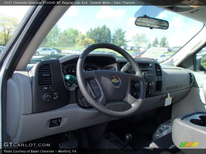 Summit White / Dark Titanium 2013 Chevrolet Silverado 3500HD WT Regular Cab 4x4