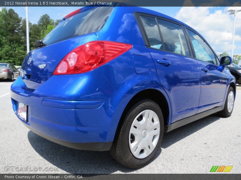 Metallic Blue / Charcoal 2012 Nissan Versa 1.8 S Hatchback