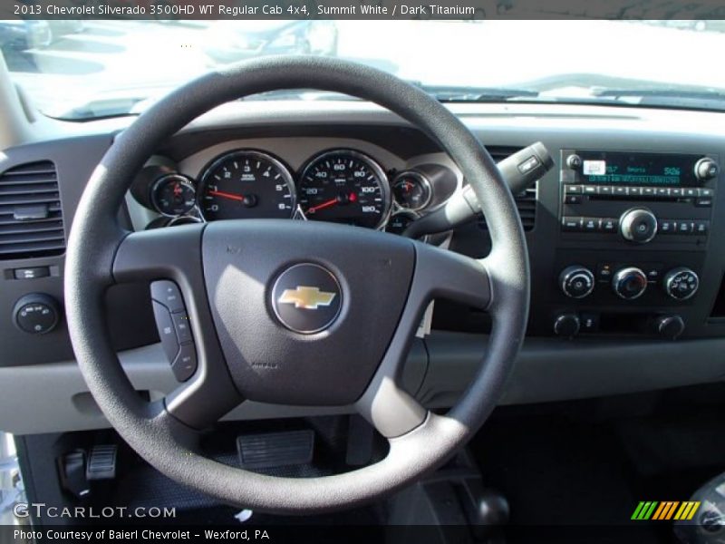 Summit White / Dark Titanium 2013 Chevrolet Silverado 3500HD WT Regular Cab 4x4