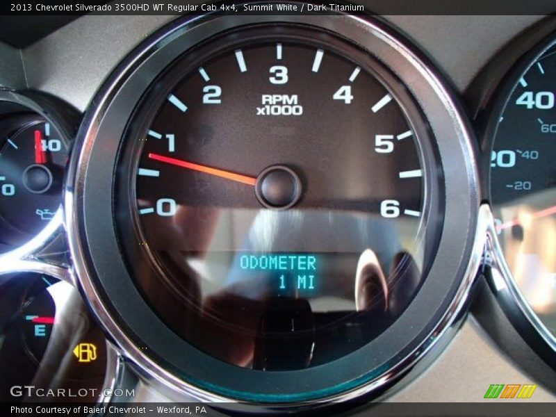 Summit White / Dark Titanium 2013 Chevrolet Silverado 3500HD WT Regular Cab 4x4