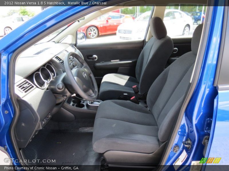 Metallic Blue / Charcoal 2012 Nissan Versa 1.8 S Hatchback