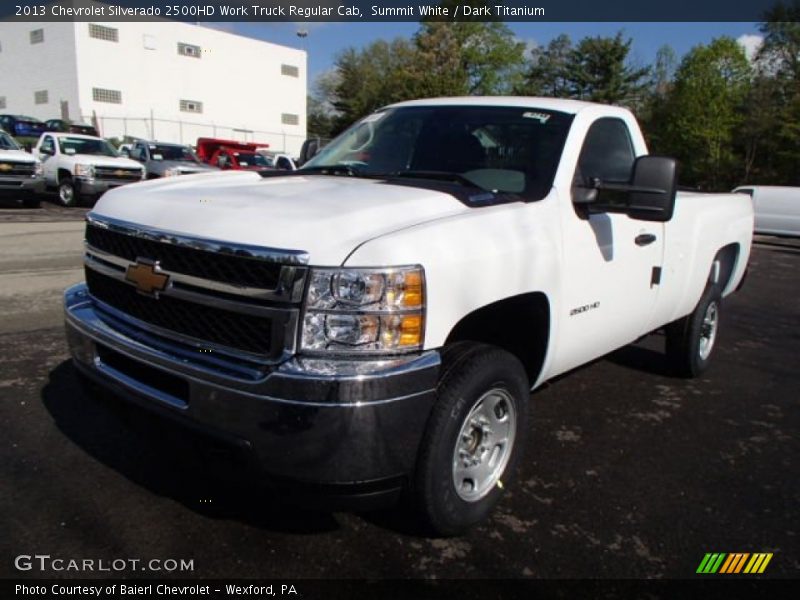 Summit White / Dark Titanium 2013 Chevrolet Silverado 2500HD Work Truck Regular Cab