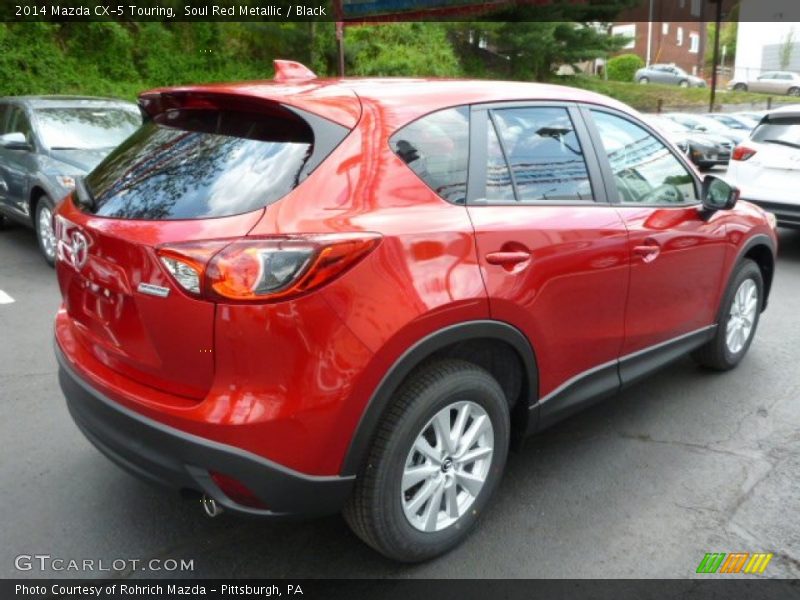 Soul Red Metallic / Black 2014 Mazda CX-5 Touring