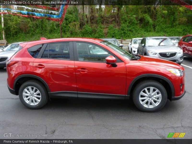 Soul Red Metallic / Black 2014 Mazda CX-5 Touring