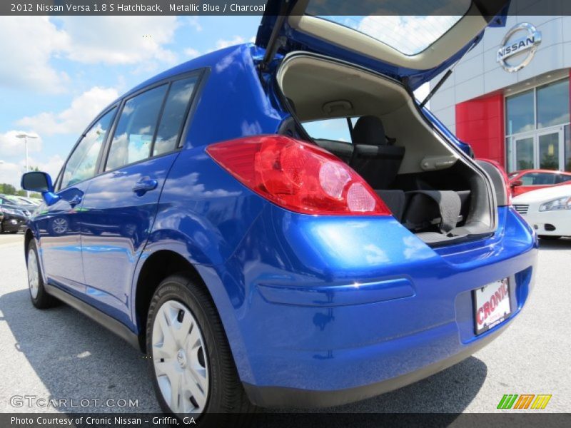 Metallic Blue / Charcoal 2012 Nissan Versa 1.8 S Hatchback