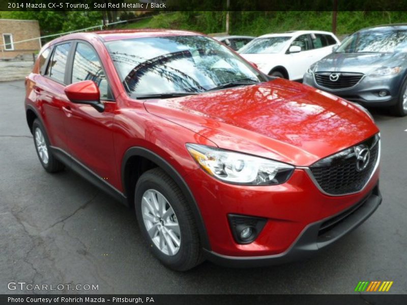 Soul Red Metallic / Black 2014 Mazda CX-5 Touring