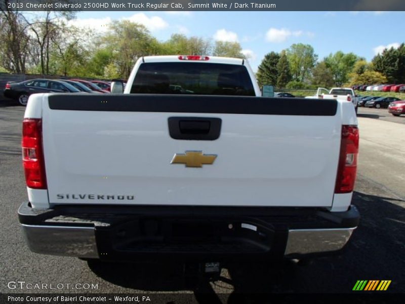 Summit White / Dark Titanium 2013 Chevrolet Silverado 2500HD Work Truck Regular Cab