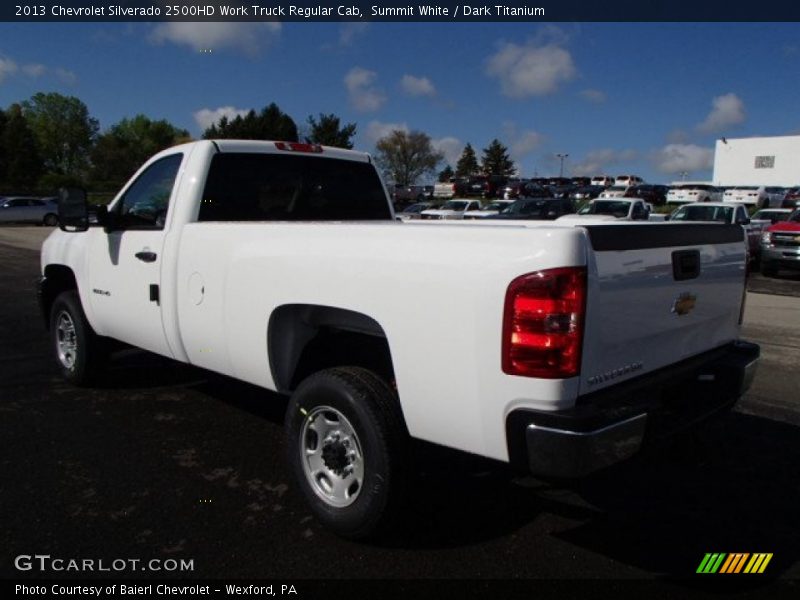 Summit White / Dark Titanium 2013 Chevrolet Silverado 2500HD Work Truck Regular Cab