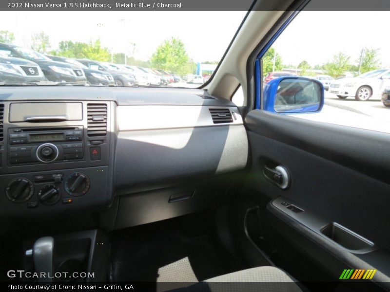 Metallic Blue / Charcoal 2012 Nissan Versa 1.8 S Hatchback