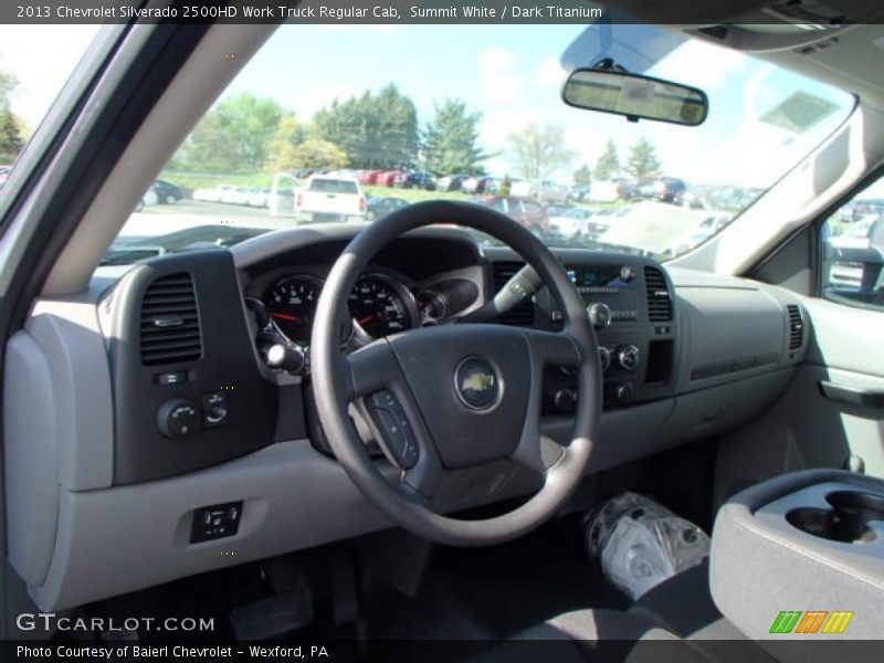 Summit White / Dark Titanium 2013 Chevrolet Silverado 2500HD Work Truck Regular Cab