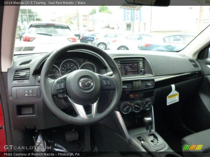 Soul Red Metallic / Black 2014 Mazda CX-5 Touring