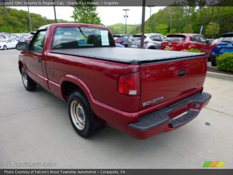 Cherry Red Metallic / Graphite 2002 GMC Sonoma SL Regular Cab