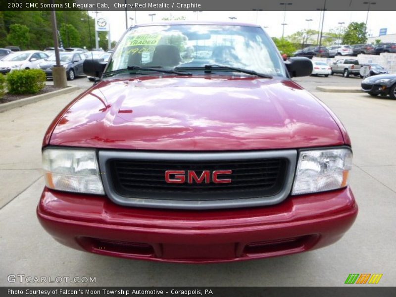 Cherry Red Metallic / Graphite 2002 GMC Sonoma SL Regular Cab