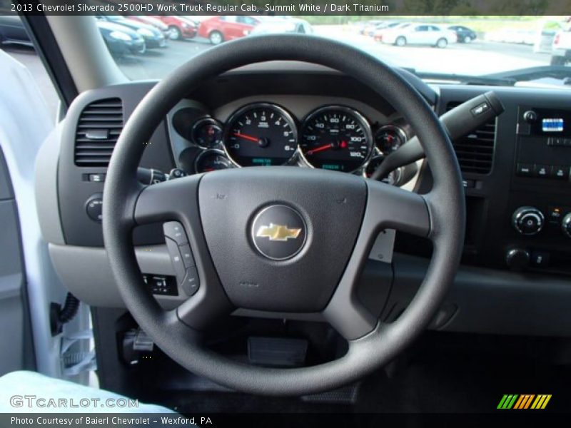 Summit White / Dark Titanium 2013 Chevrolet Silverado 2500HD Work Truck Regular Cab