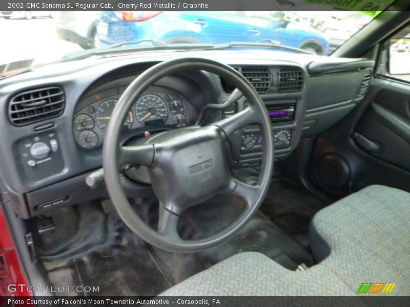  2002 Sonoma SL Regular Cab Graphite Interior