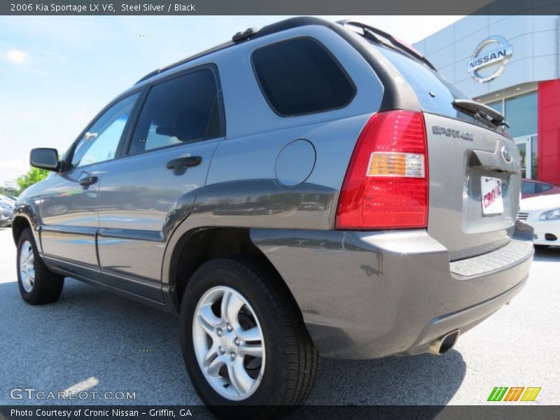 Steel Silver / Black 2006 Kia Sportage LX V6