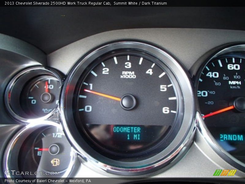 Summit White / Dark Titanium 2013 Chevrolet Silverado 2500HD Work Truck Regular Cab