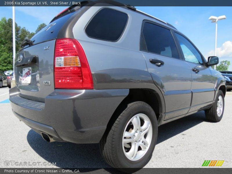 Steel Silver / Black 2006 Kia Sportage LX V6