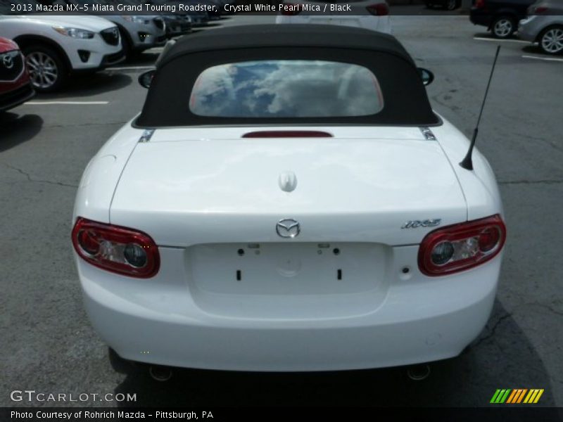 Crystal White Pearl Mica / Black 2013 Mazda MX-5 Miata Grand Touring Roadster