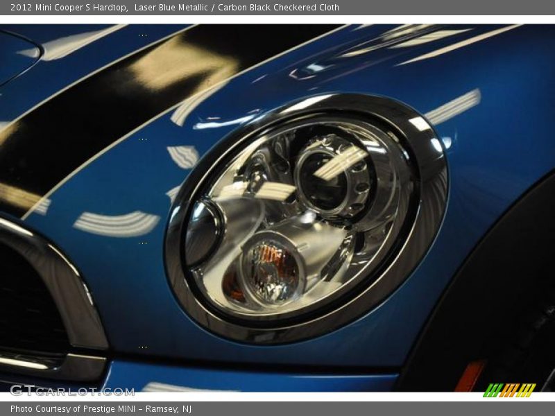 Laser Blue Metallic / Carbon Black Checkered Cloth 2012 Mini Cooper S Hardtop