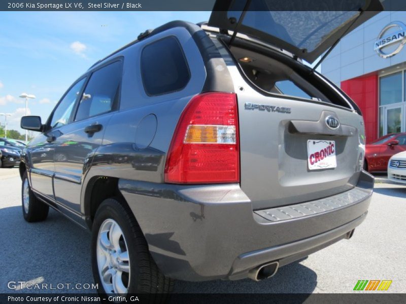 Steel Silver / Black 2006 Kia Sportage LX V6