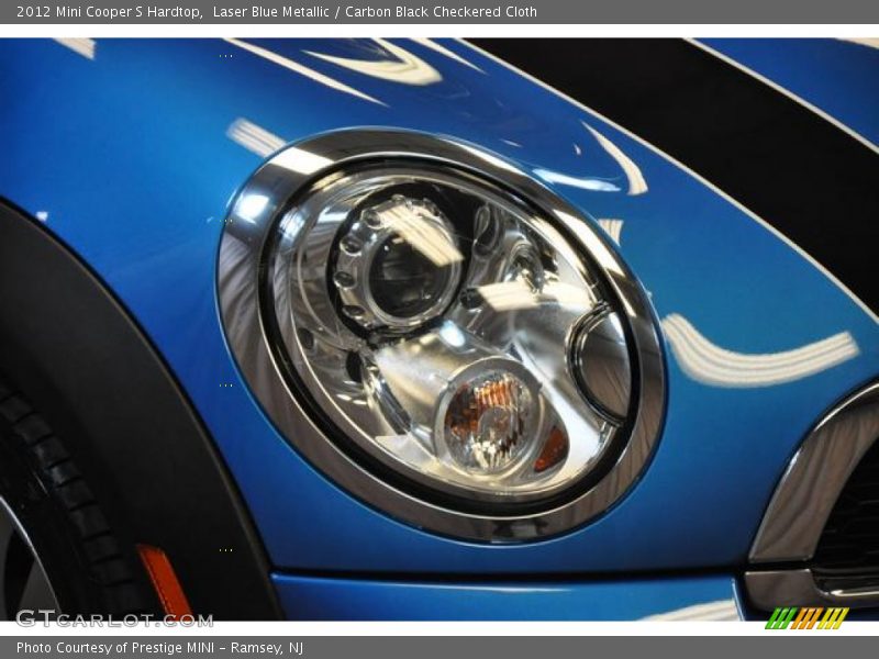 Laser Blue Metallic / Carbon Black Checkered Cloth 2012 Mini Cooper S Hardtop