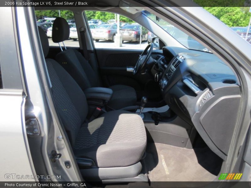 Steel Silver / Black 2006 Kia Sportage LX V6
