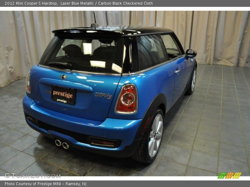 Laser Blue Metallic / Carbon Black Checkered Cloth 2012 Mini Cooper S Hardtop