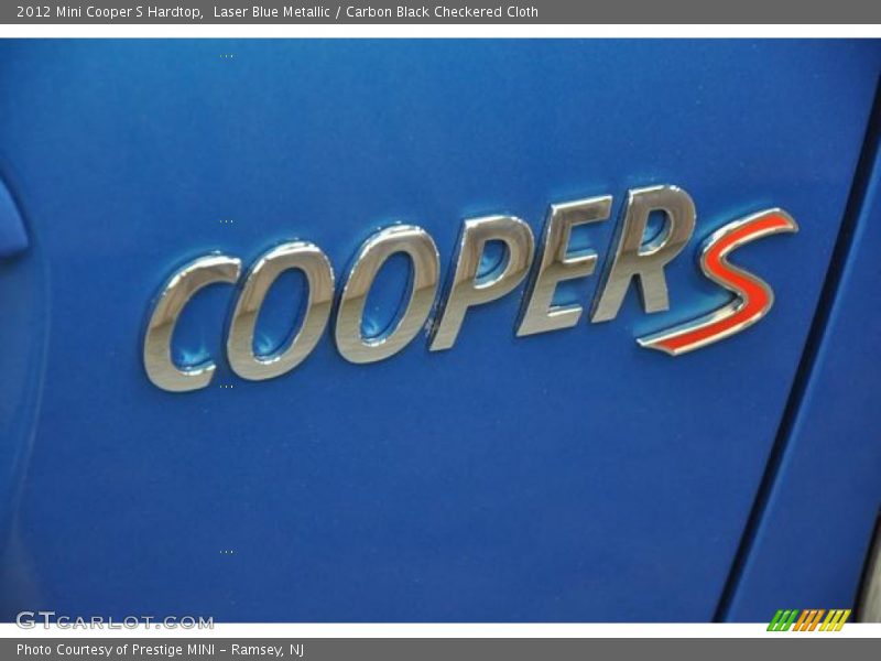 Laser Blue Metallic / Carbon Black Checkered Cloth 2012 Mini Cooper S Hardtop