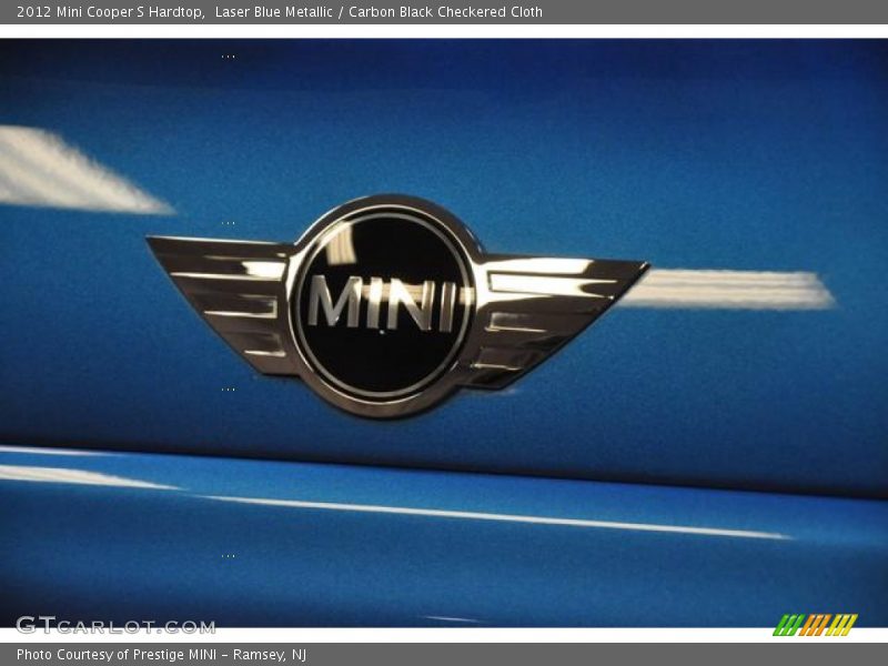 Laser Blue Metallic / Carbon Black Checkered Cloth 2012 Mini Cooper S Hardtop