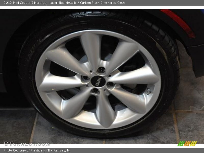 Laser Blue Metallic / Carbon Black Checkered Cloth 2012 Mini Cooper S Hardtop