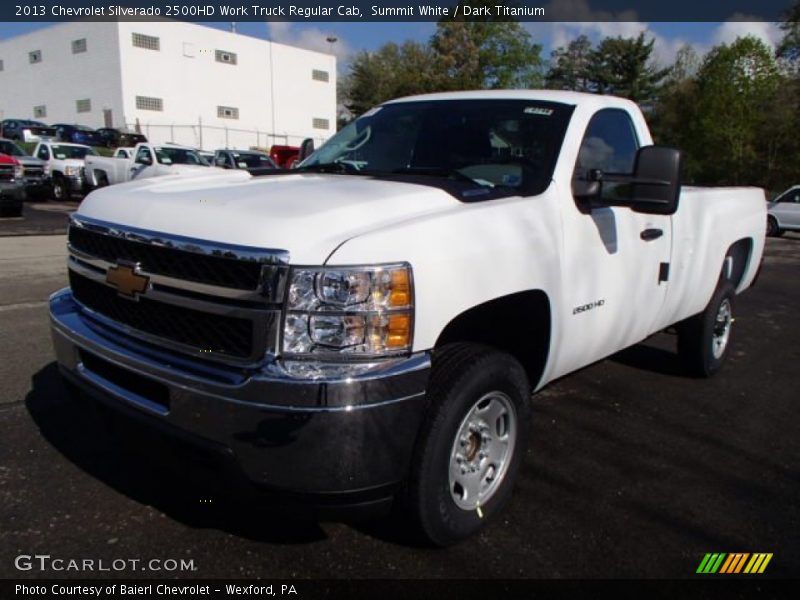 Summit White / Dark Titanium 2013 Chevrolet Silverado 2500HD Work Truck Regular Cab