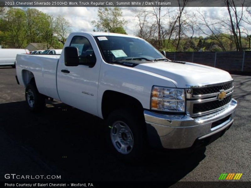 Summit White / Dark Titanium 2013 Chevrolet Silverado 2500HD Work Truck Regular Cab