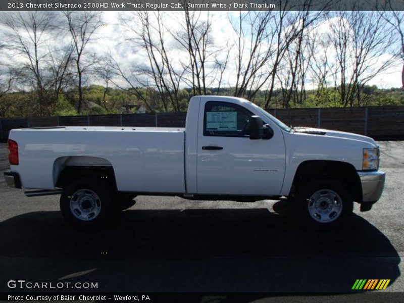 Summit White / Dark Titanium 2013 Chevrolet Silverado 2500HD Work Truck Regular Cab