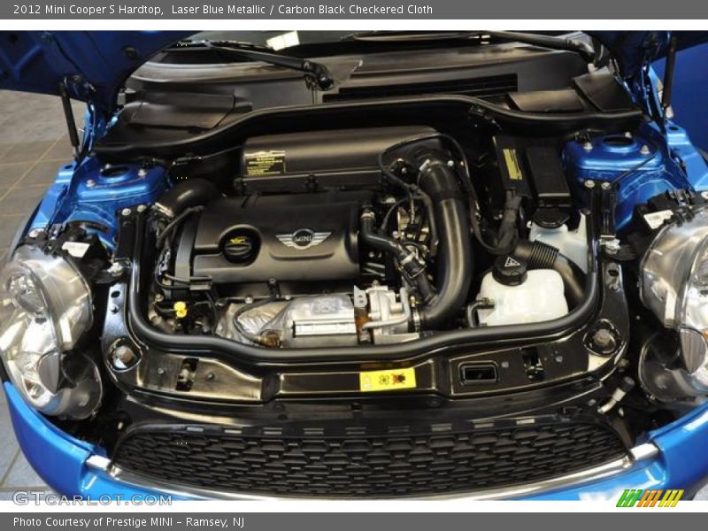 Laser Blue Metallic / Carbon Black Checkered Cloth 2012 Mini Cooper S Hardtop