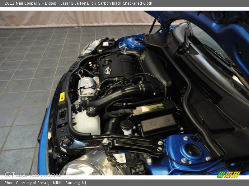 Laser Blue Metallic / Carbon Black Checkered Cloth 2012 Mini Cooper S Hardtop