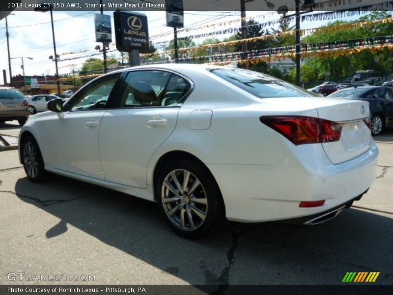 Starfire White Pearl / Flaxen 2013 Lexus GS 350 AWD