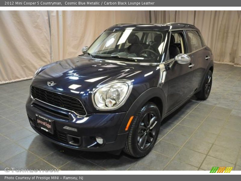Cosmic Blue Metallic / Carbon Black Lounge Leather 2012 Mini Cooper S Countryman