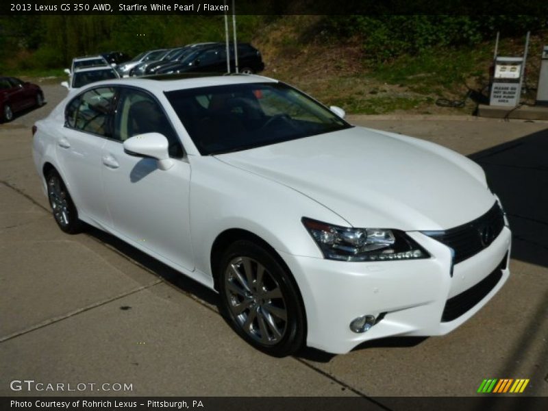 Starfire White Pearl / Flaxen 2013 Lexus GS 350 AWD