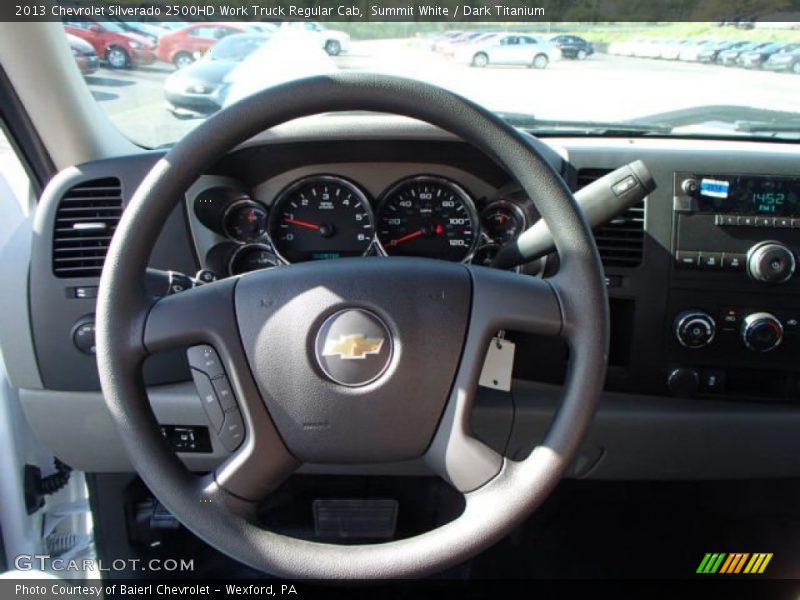 Summit White / Dark Titanium 2013 Chevrolet Silverado 2500HD Work Truck Regular Cab
