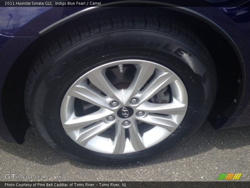 Indigo Blue Pearl / Camel 2011 Hyundai Sonata GLS